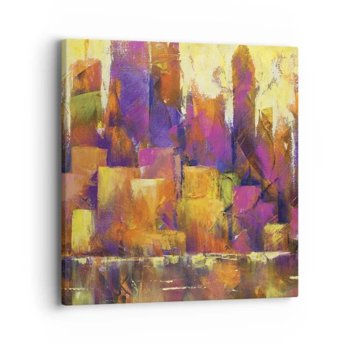 Schilderen op canvas - Metropolitan compositie - 40x40 cm