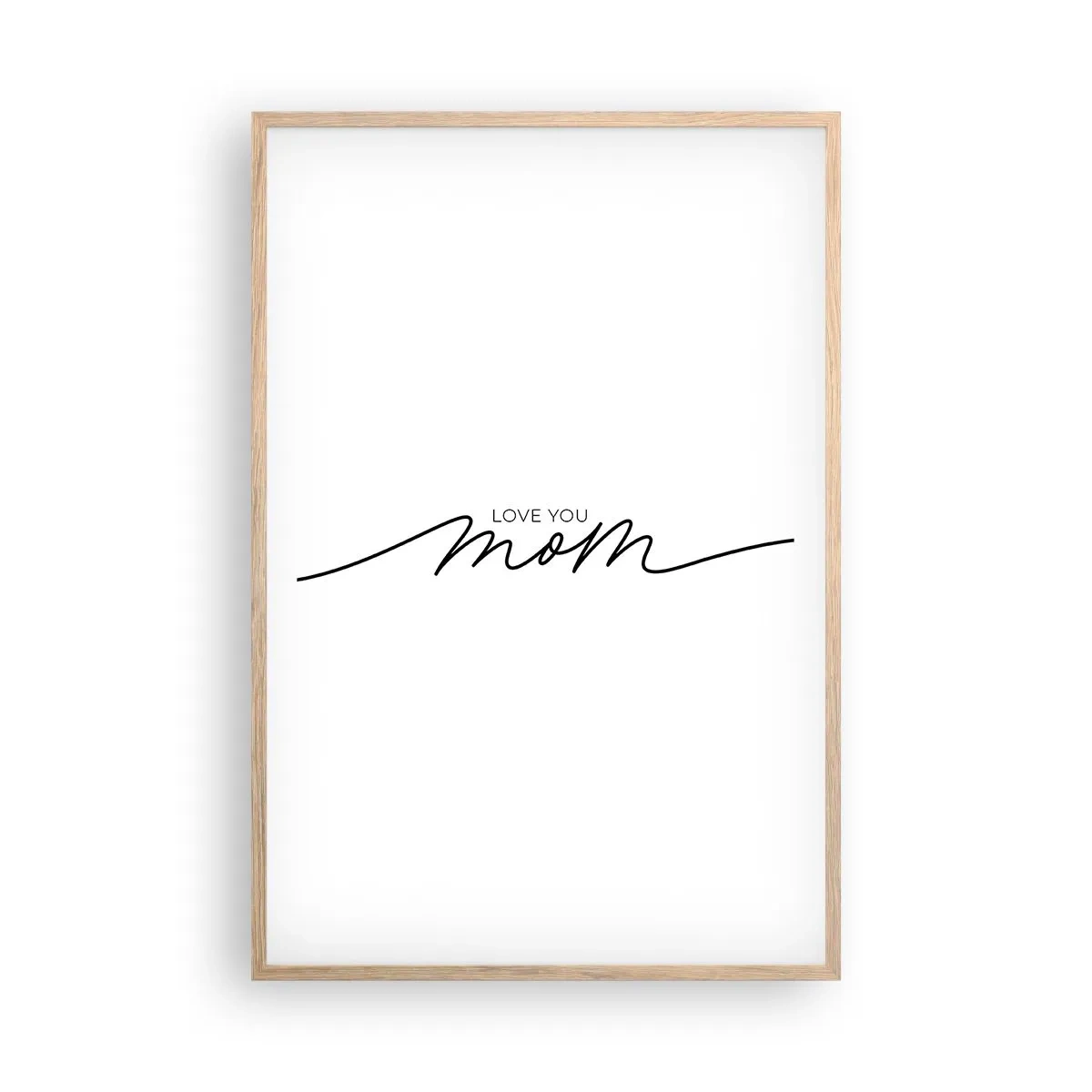 Een poster in een licht eiken lijst - Grote emotie - 61x91 cm