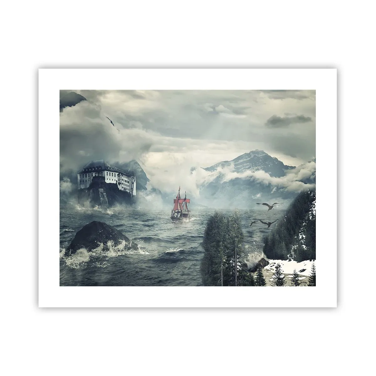 Poster - In magische wateren - 50x40 cm