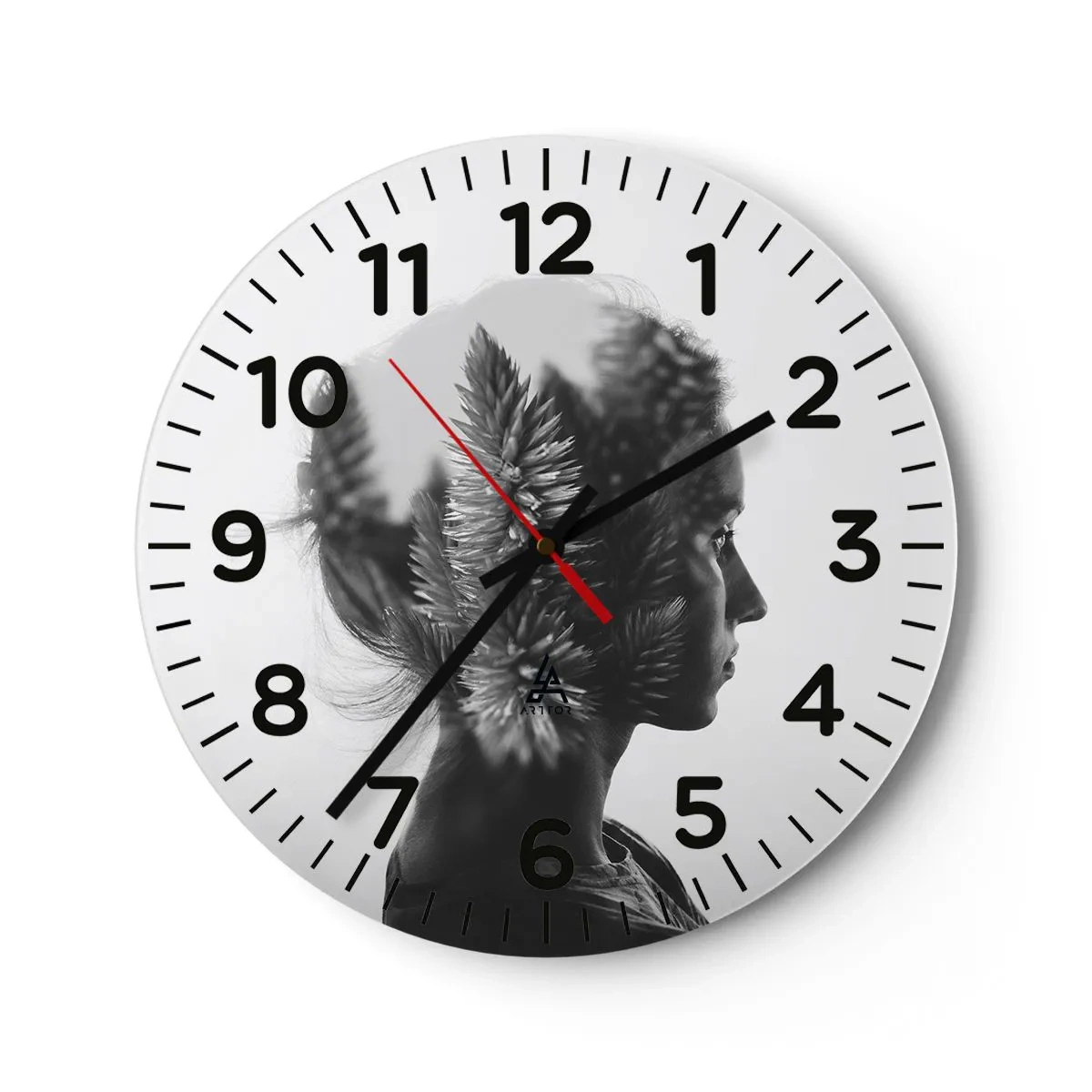 Wandklok - Klok - Vrouwe van het dennenbos - 40x40 cm