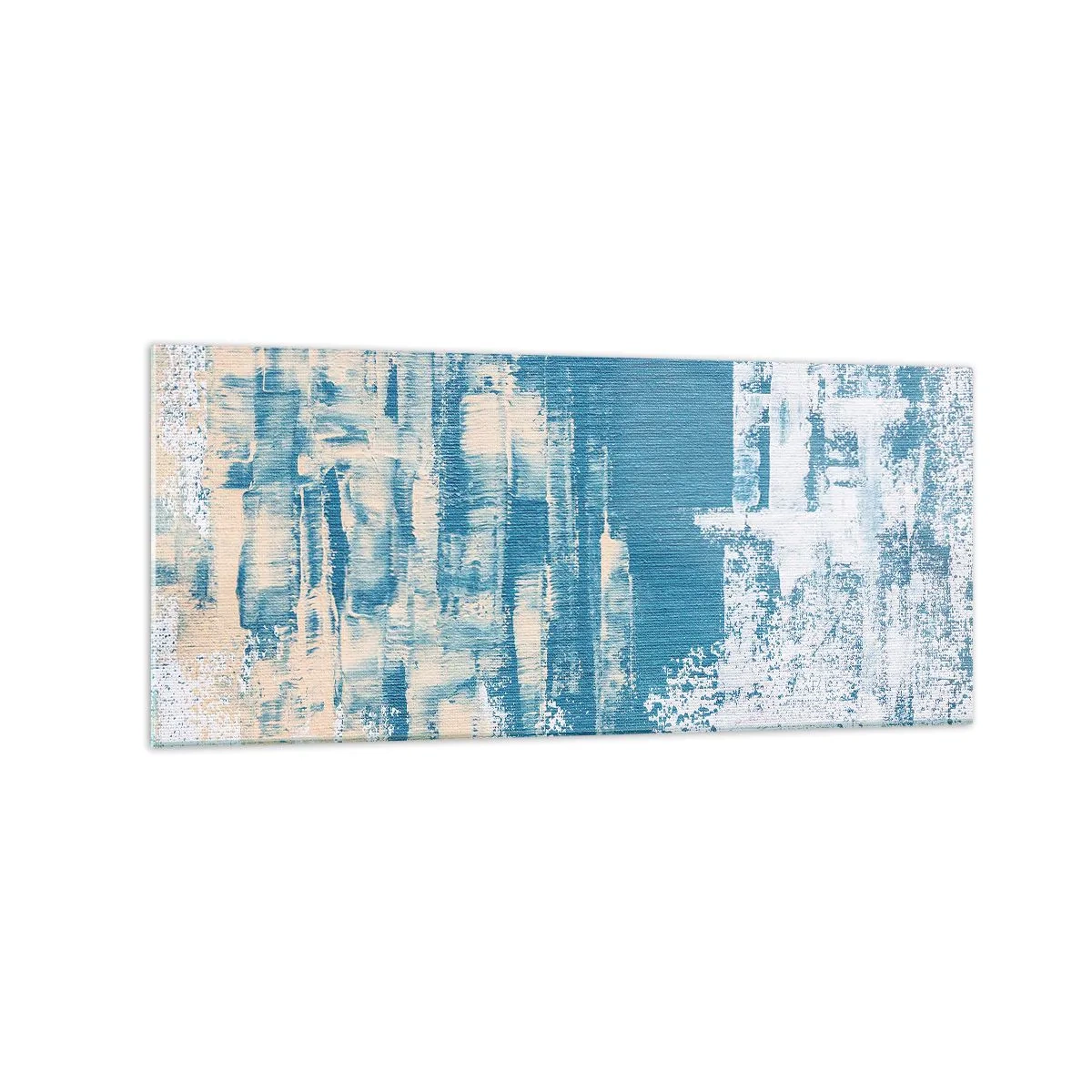 Schilderen op glas - Door een ijspegel - 120x50 cm