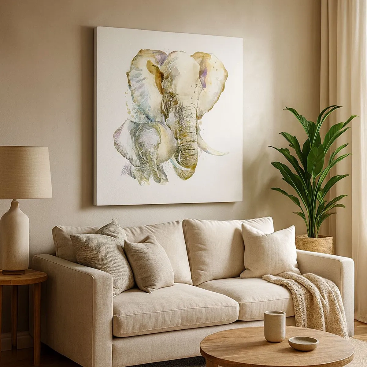 Schilderen op canvas - Er gaat niets boven mama - 30x30 cm