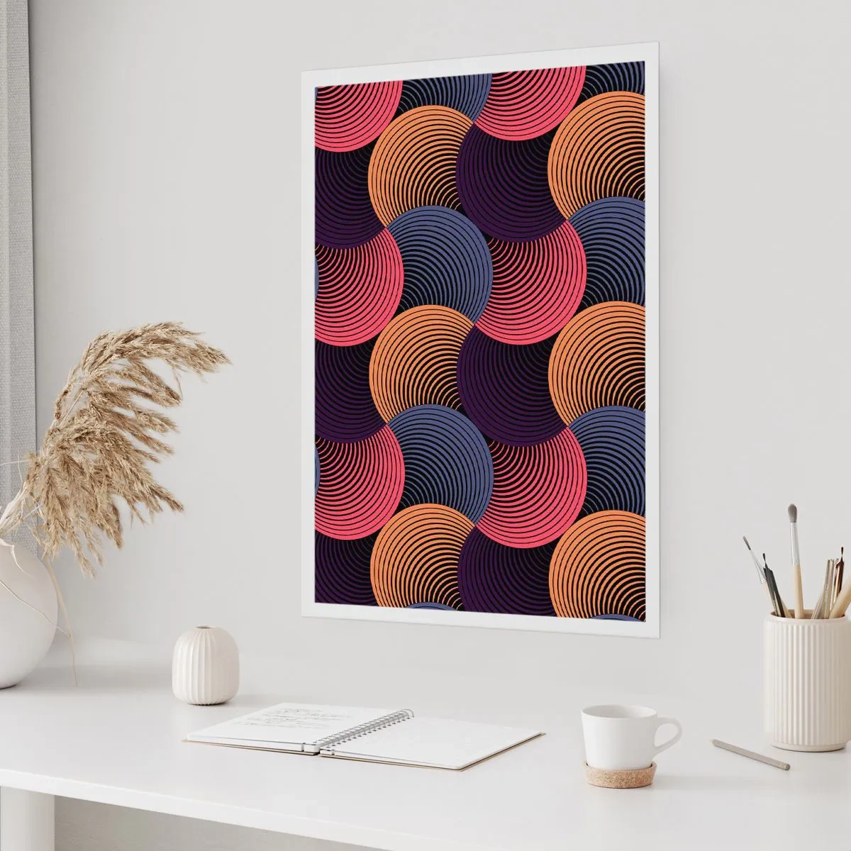 Poster - In een cirkelvormig ritme - 30x40 cm