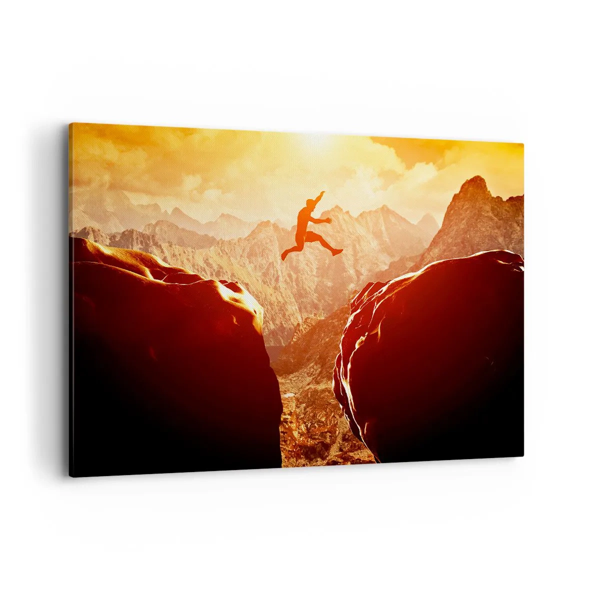 Schilderen op canvas - Grenzen overschrijden - 120x80 cm