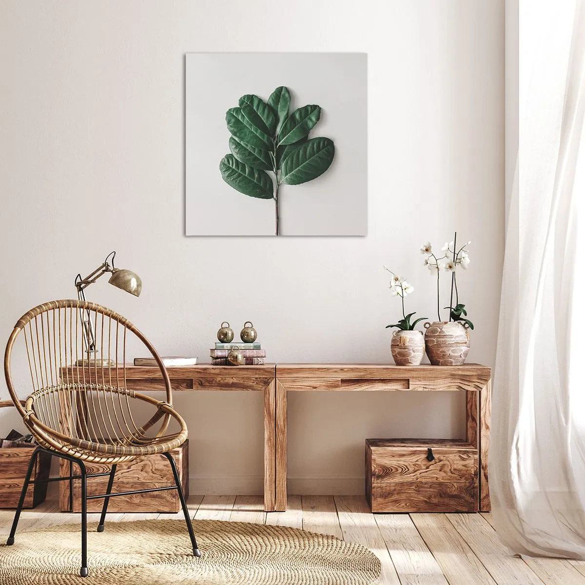 Schilderen op canvas - Een tekening van de pure natuur - 30x30 cm