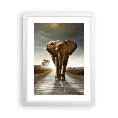 Poster in een witte lijst - En helemaal niet in een porseleinen pakhuis - 30x40 cm