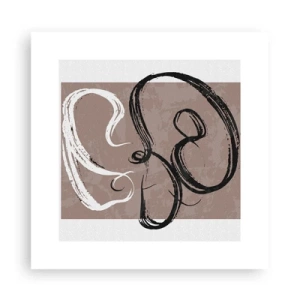 Poster - Compositie – de zoektocht naar volheid - 30x30 cm