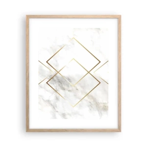 Een poster in een licht eiken lijst - Een uitzicht tot in het oneindige - 40x50 cm