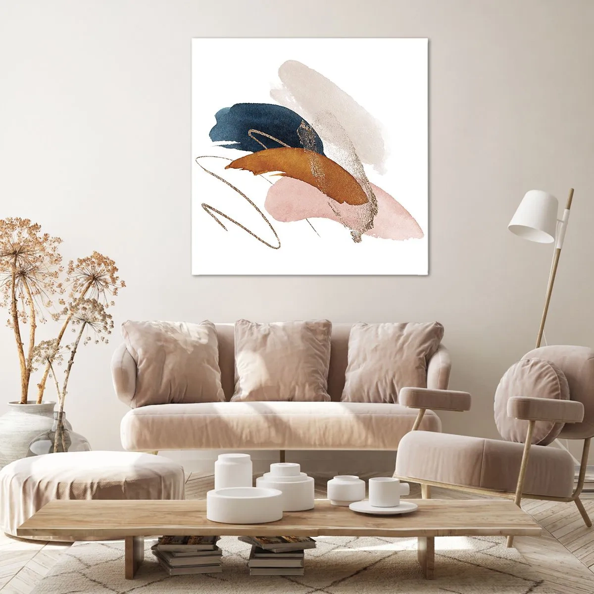 Schilderen op canvas - Gevleugelde compositie - 50x50 cm