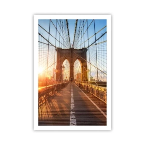 Poster - Op de gouden brug - 61x91 cm