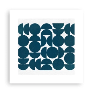 Poster - Cirkels en halfcirkels - 30x30 cm