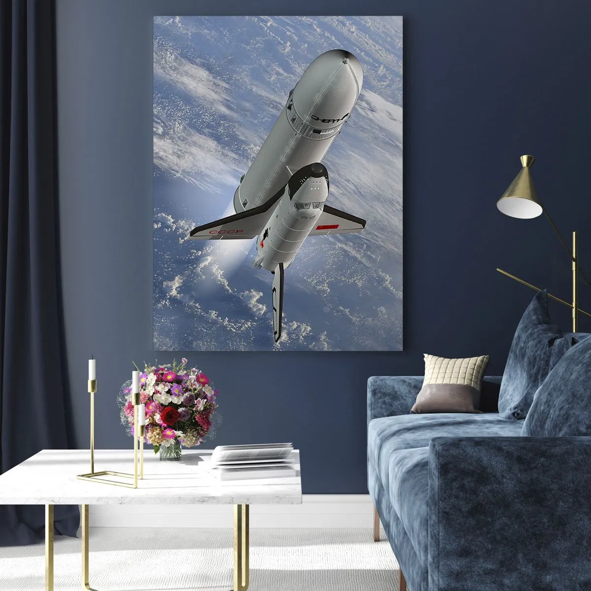 Schilderen op glas - Kosmische Hemelvaart - 50x70 cm