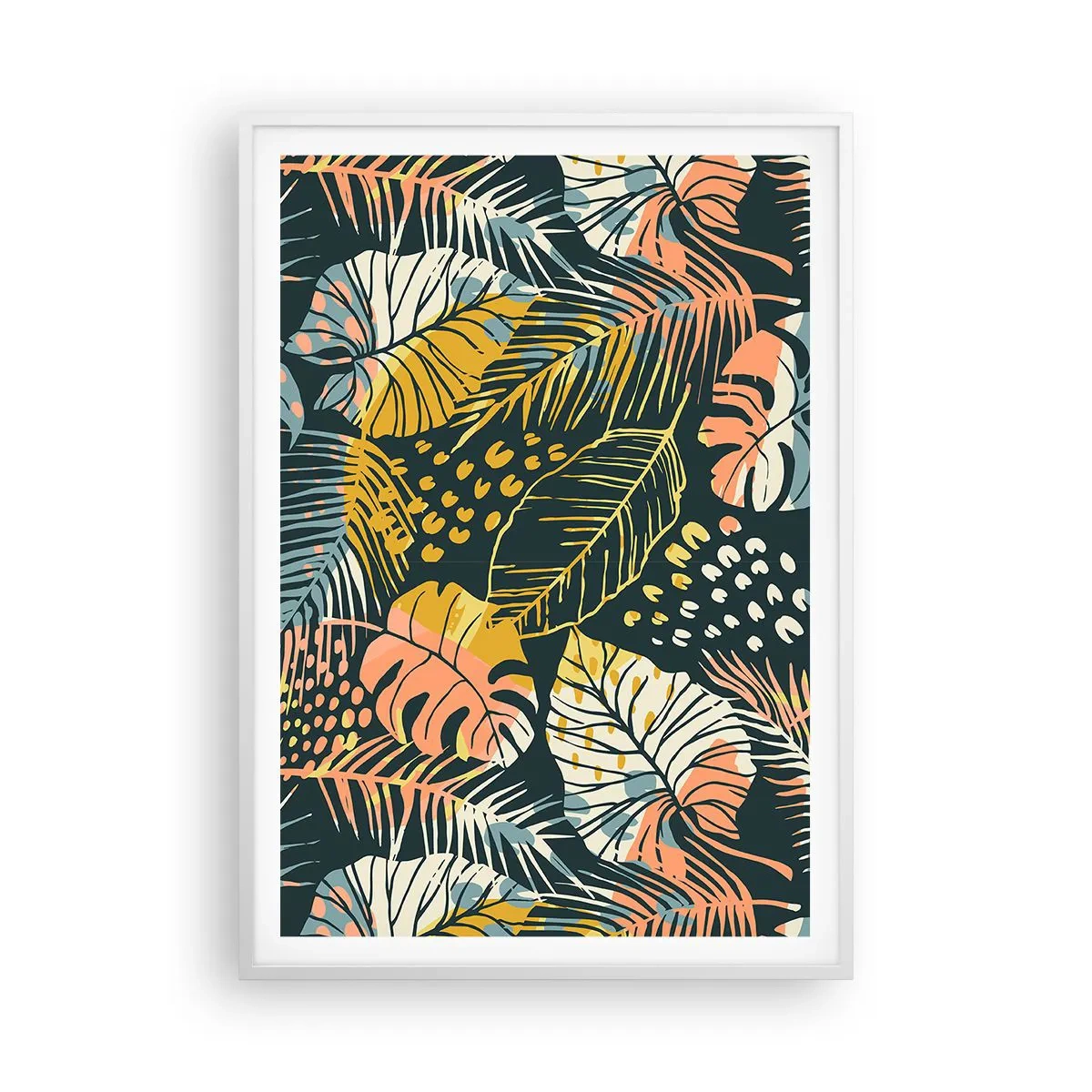 Poster in een witte lijst - Lommerrijke fantasie - 70x100 cm
