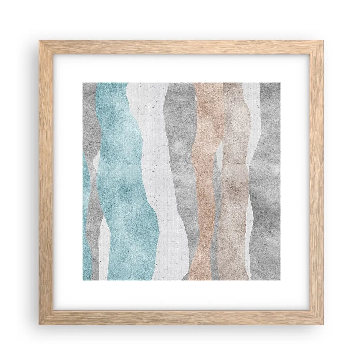 Een poster in een licht eiken lijst - Een studie van nabijheid - 30x30 cm