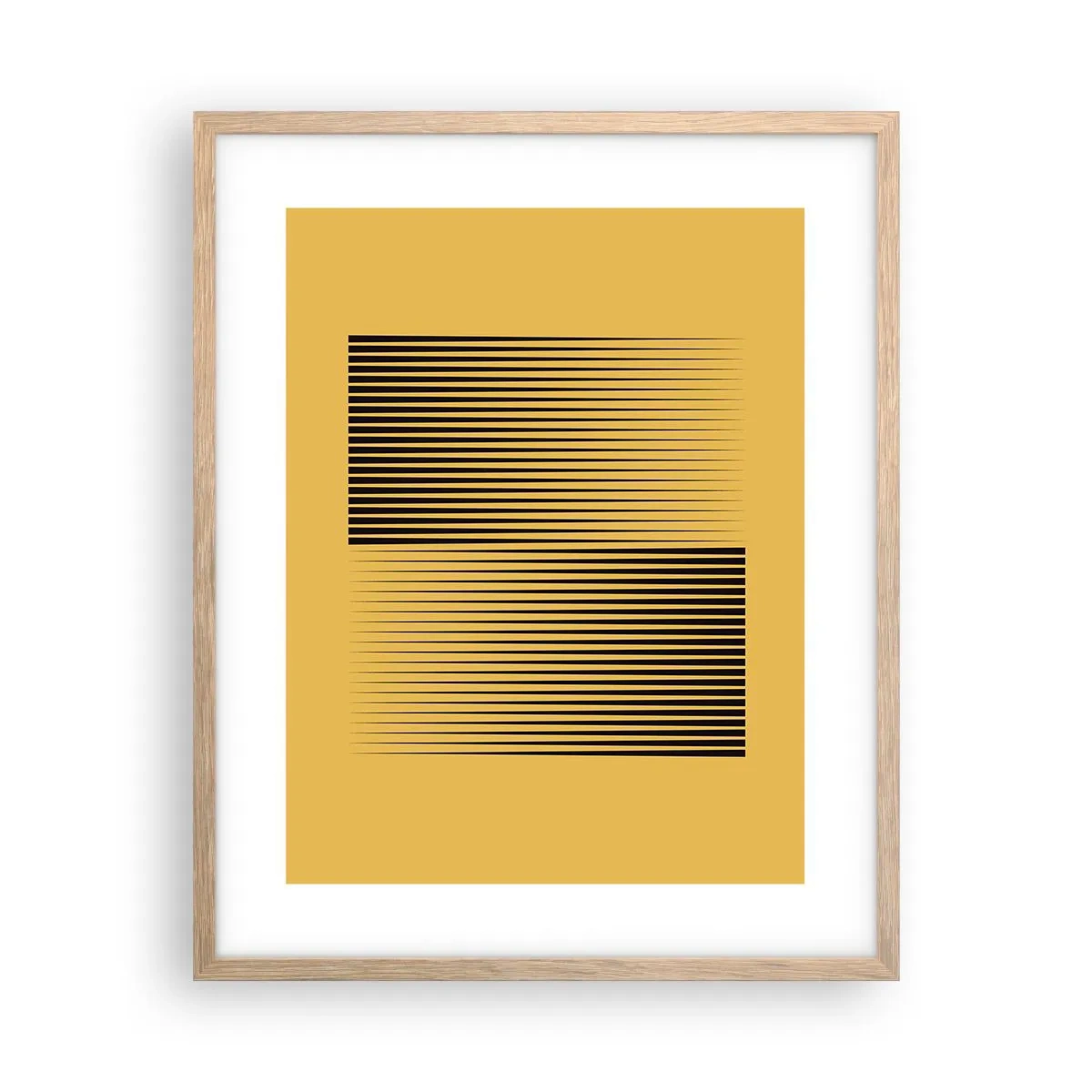 Een poster in een licht eiken lijst - Vierkant van tegenpolen - 40x50 cm