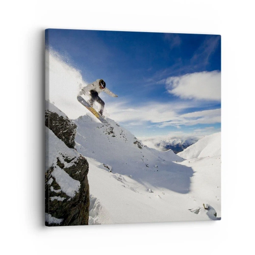 Schilderen op canvas - Vrijheid zonder grenzen - 30x30 cm