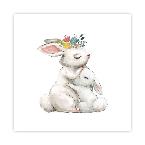 Poster - Het is het beste met mama - 50x50 cm