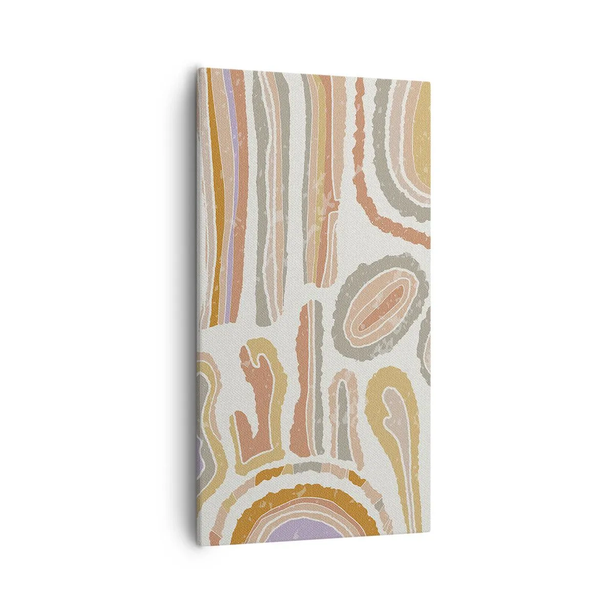 Schilderen op canvas - Kleurrijke doorsneden - 55x100 cm