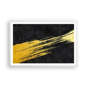 Poster in een witte lijst - Spring in hyperruimte - 91x61 cm