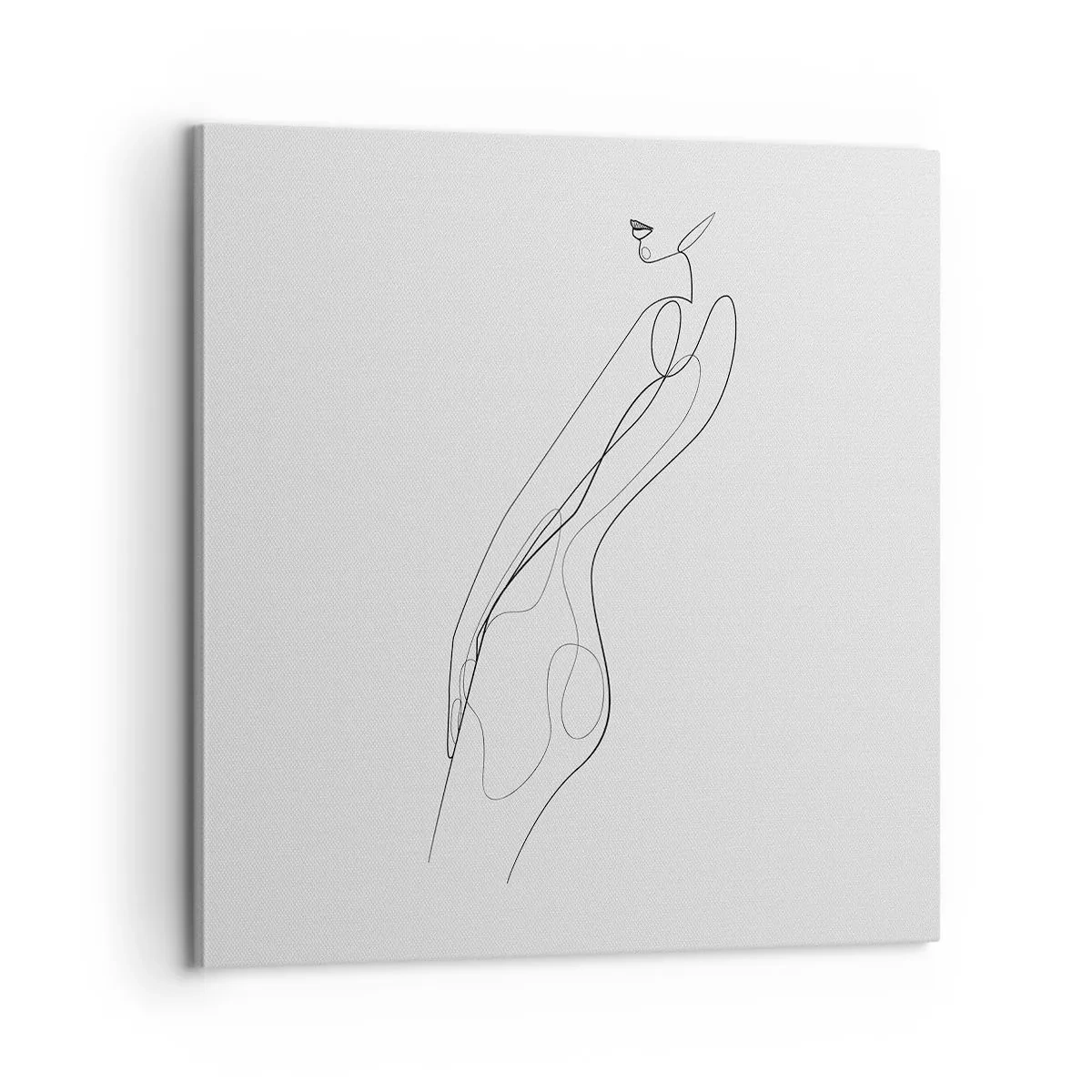 Schilderen op canvas - Gewoon een belofte - 60x60 cm