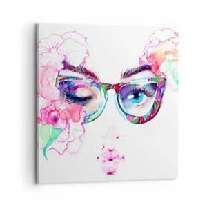 Schilderen op canvas - Een verleidelijke belofte - 50x50 cm