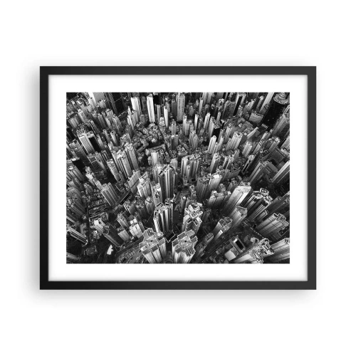 Poster in een zwarte lijst - Nog steeds hoger en hoger - 50x40 cm