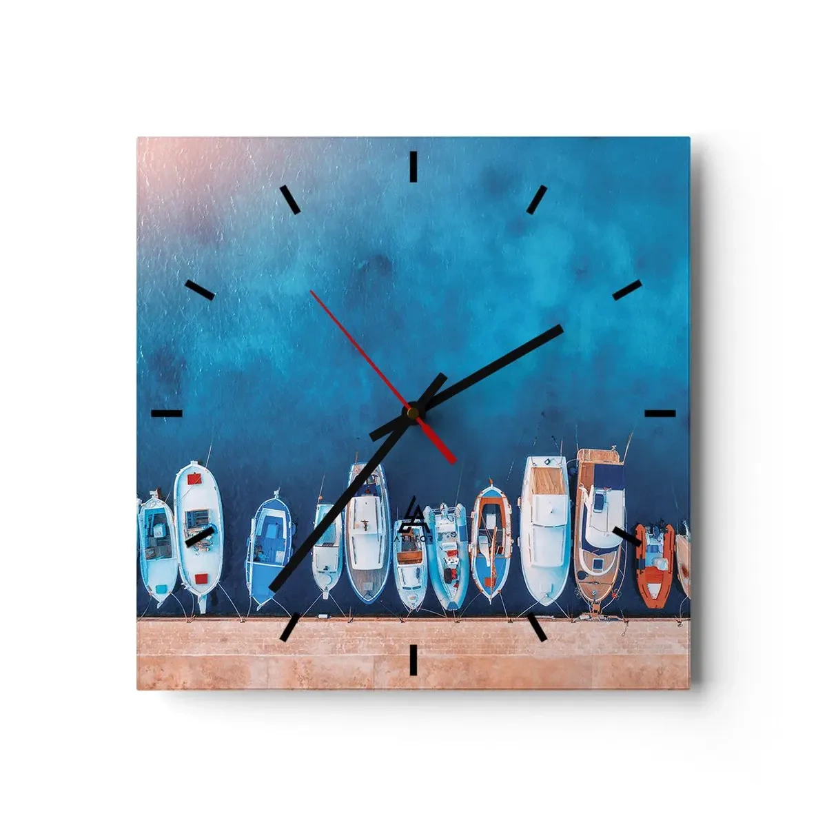 Wandklok - Klok - In één rij - 40x40 cm