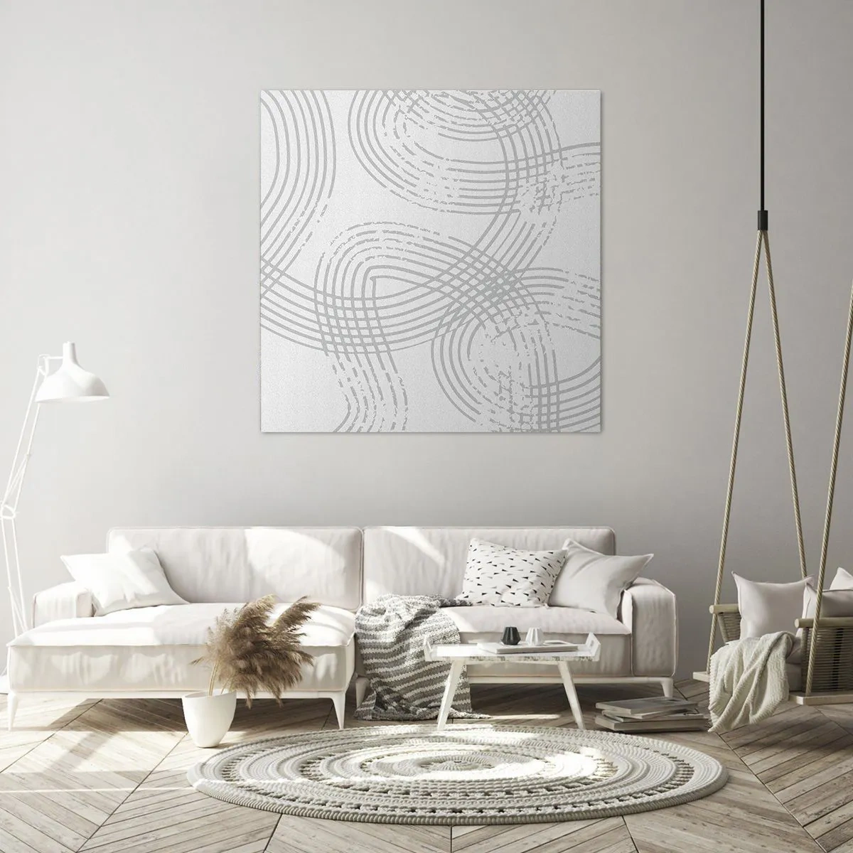 Schilderen op canvas - Er is geen rechte weg - 60x60 cm