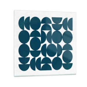 Schilderen op glas - Cirkels en halfcirkels - 30x30 cm