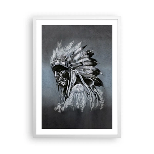 Poster in een witte lijst - Keer terug naar de wortels - 50x70 cm