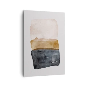 Schilderen op canvas - De samenstelling van de kleuren van de aarde - 70x100 cm