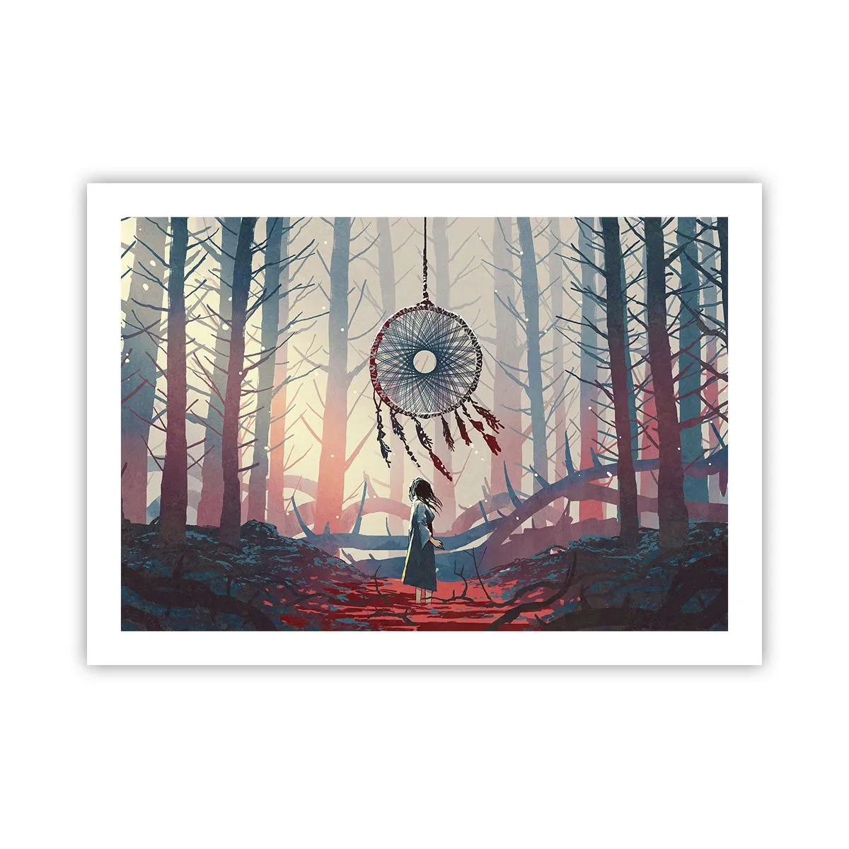 Poster - Een geheim ritueel van geluk - 70x50 cm