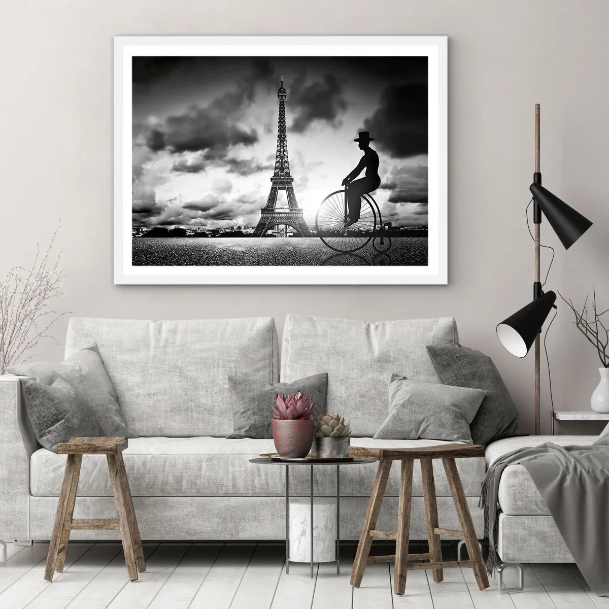 Poster in een witte lijst - Verlangen naar Belle Epoque - 70x50 cm