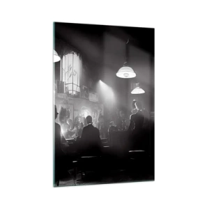 Schilderen op glas - In jazz-sfeer - 70x100 cm