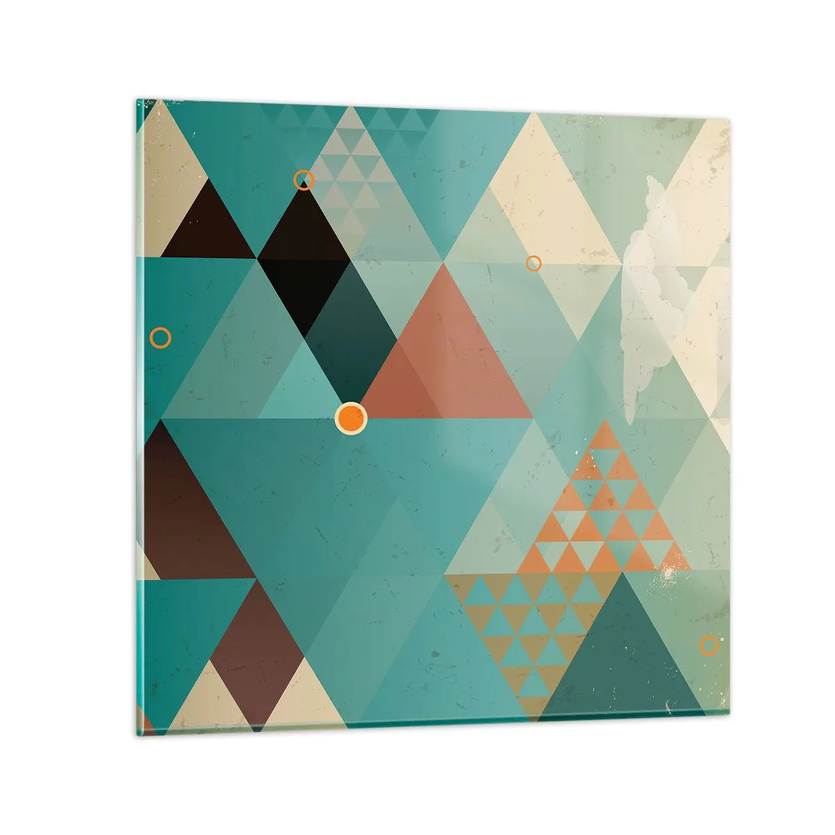 Schilderen op glas - Eenheid van veelheid, veelheid van eenheid - 50x50 cm