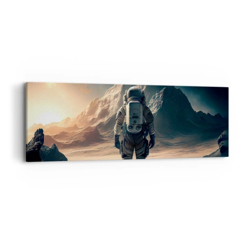 Schilderen op canvas - Nieuwe uitdaging - 90x30 cm