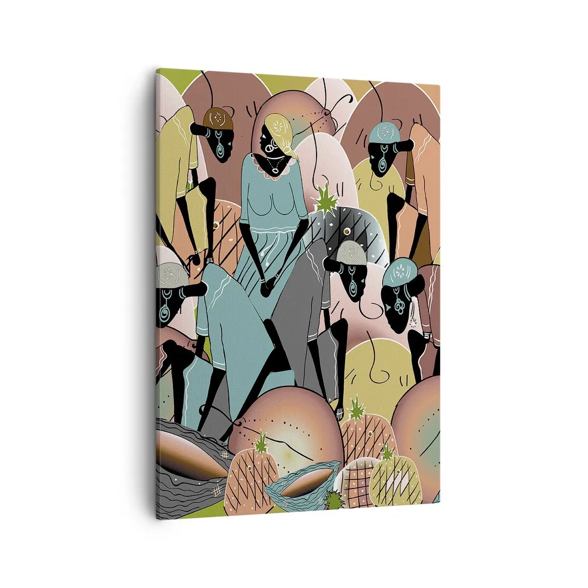 Schilderen op canvas - Er komt een geweldige vakantie aan - 50x70 cm