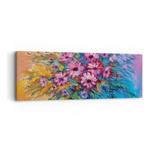Schilderen op canvas - Levensenergie - 90x30 cm