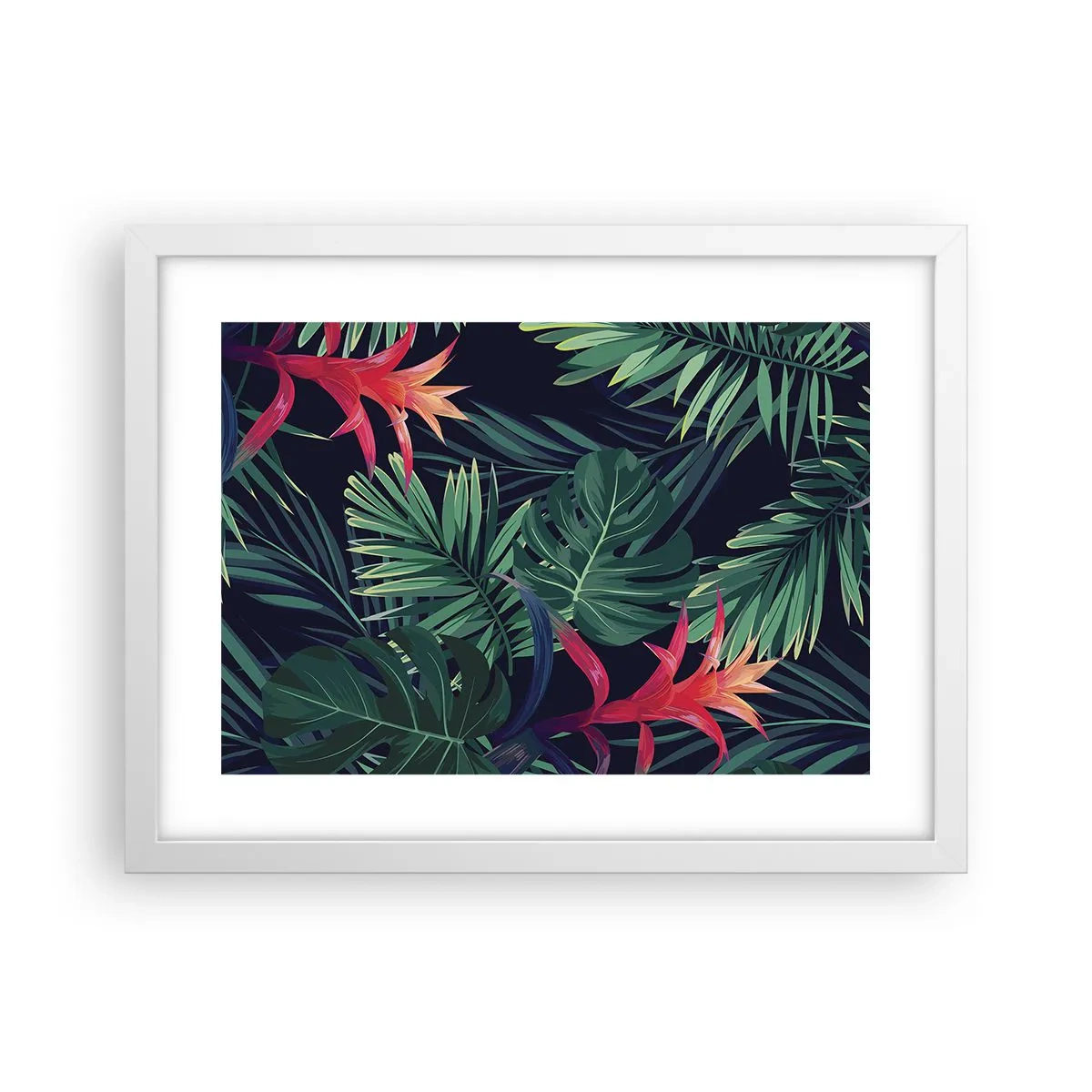 Poster in een witte lijst - Ontsteken in het groen - 40x30 cm