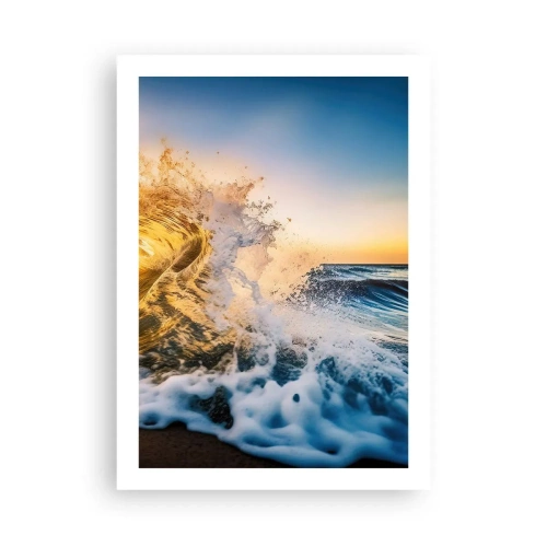 Poster - Plezier in het zand - 50x70 cm