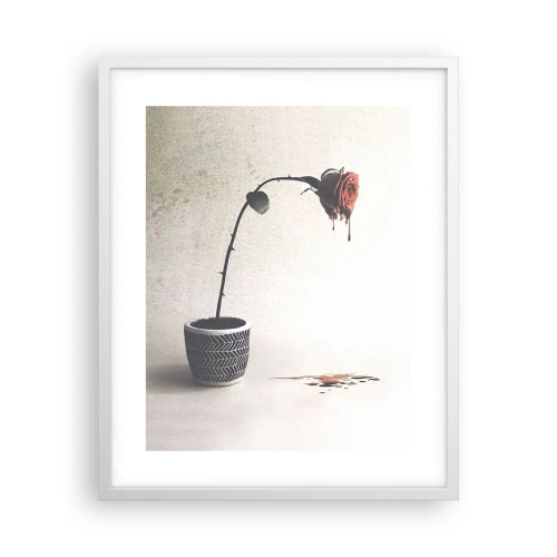 Poster in een witte lijst - Rosa dolorosa - 40x50 cm