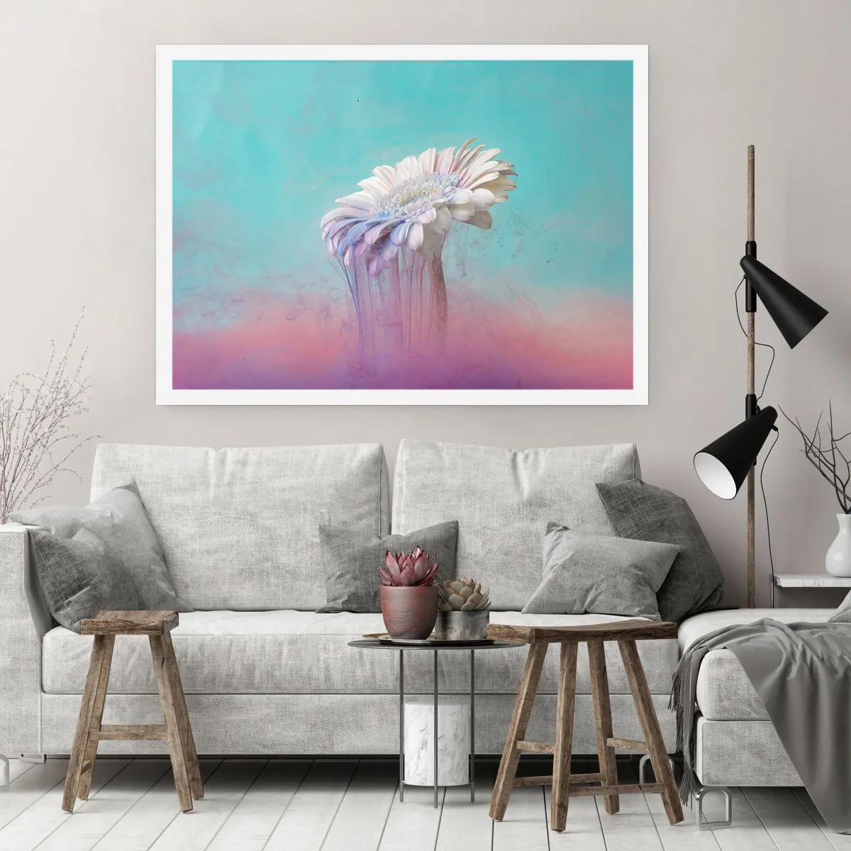 Poster - De bloemenonderwereld - 100x70 cm