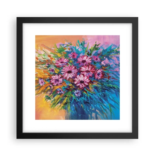 Poster in een zwarte lijst - Levensenergie - 30x30 cm