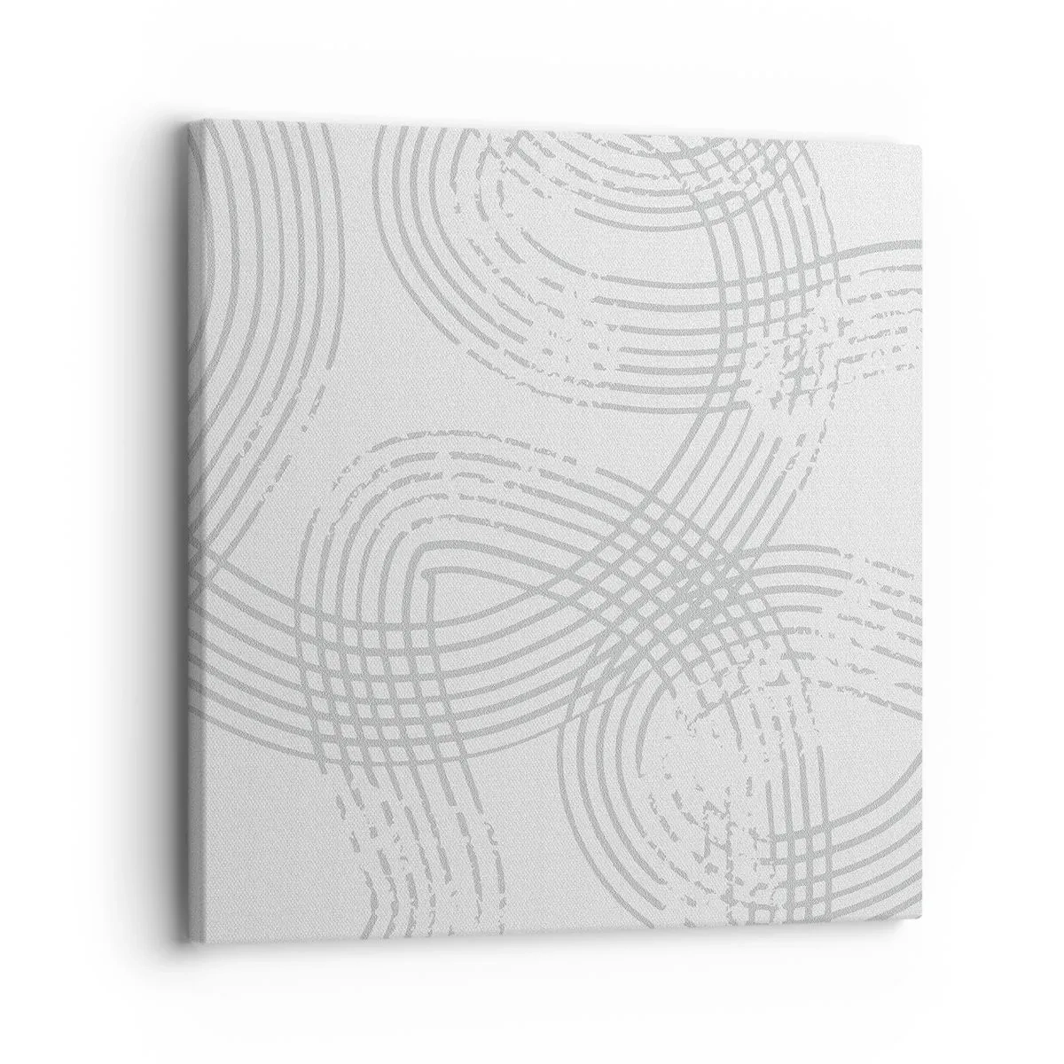 Schilderen op canvas - Er is geen rechte weg - 30x30 cm