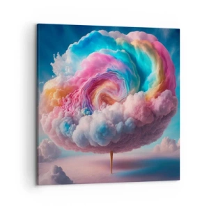 Schilderen op canvas - De droom van een pretpark - 50x50 cm