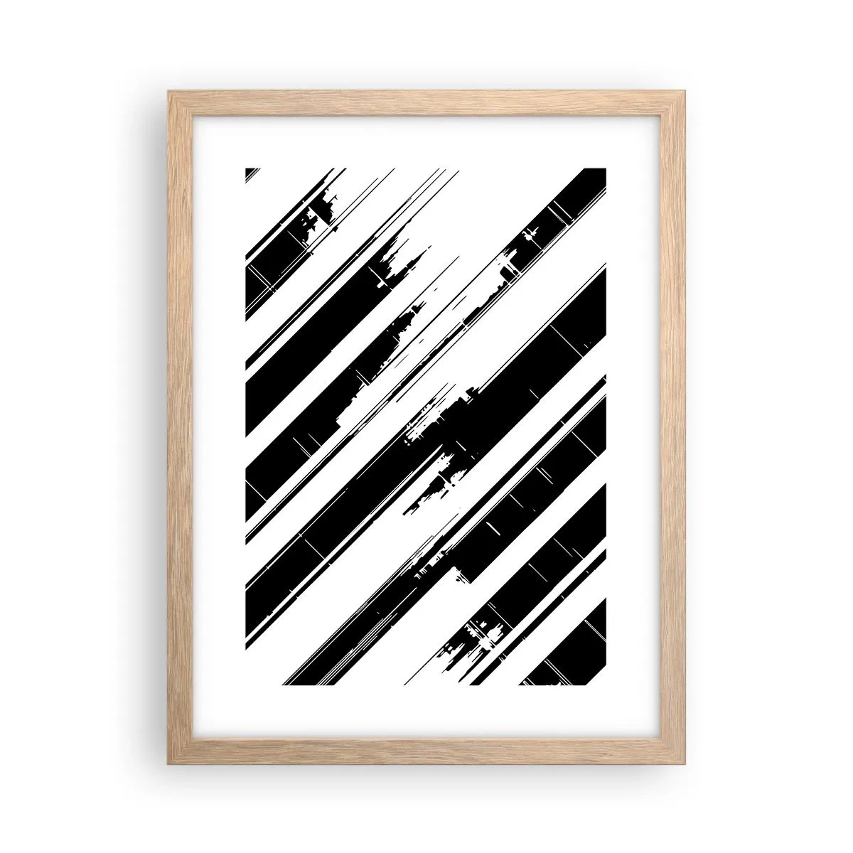 Een poster in een licht eiken lijst - Een intense en dynamische compositie - 30x40 cm