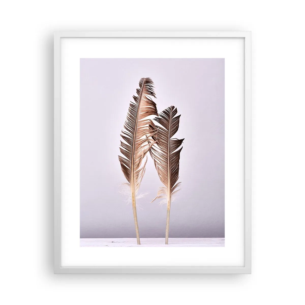 Poster in een witte lijst - Tegen het niets - 40x50 cm