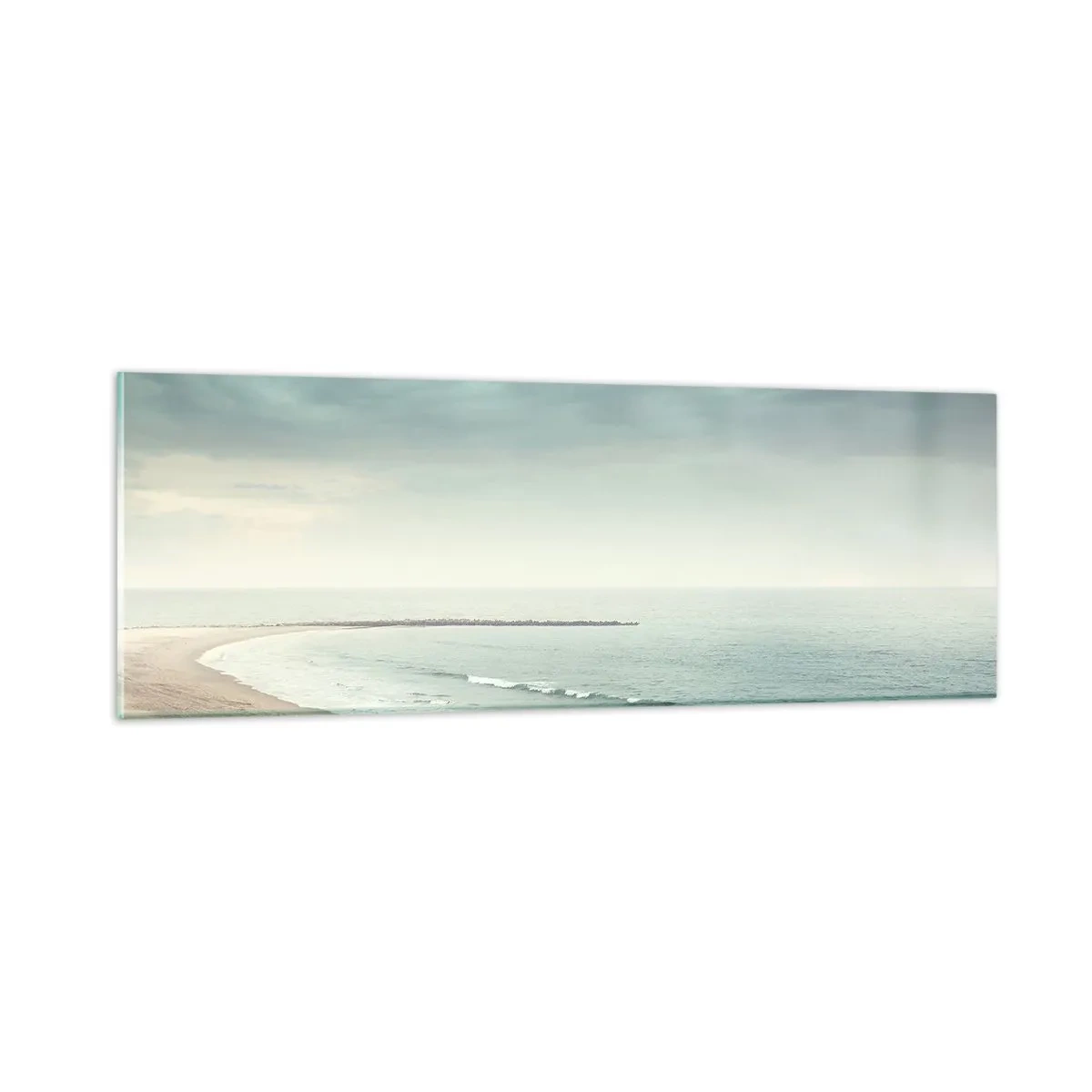 Schilderen op glas - op zoek naar vrede - 90x30 cm