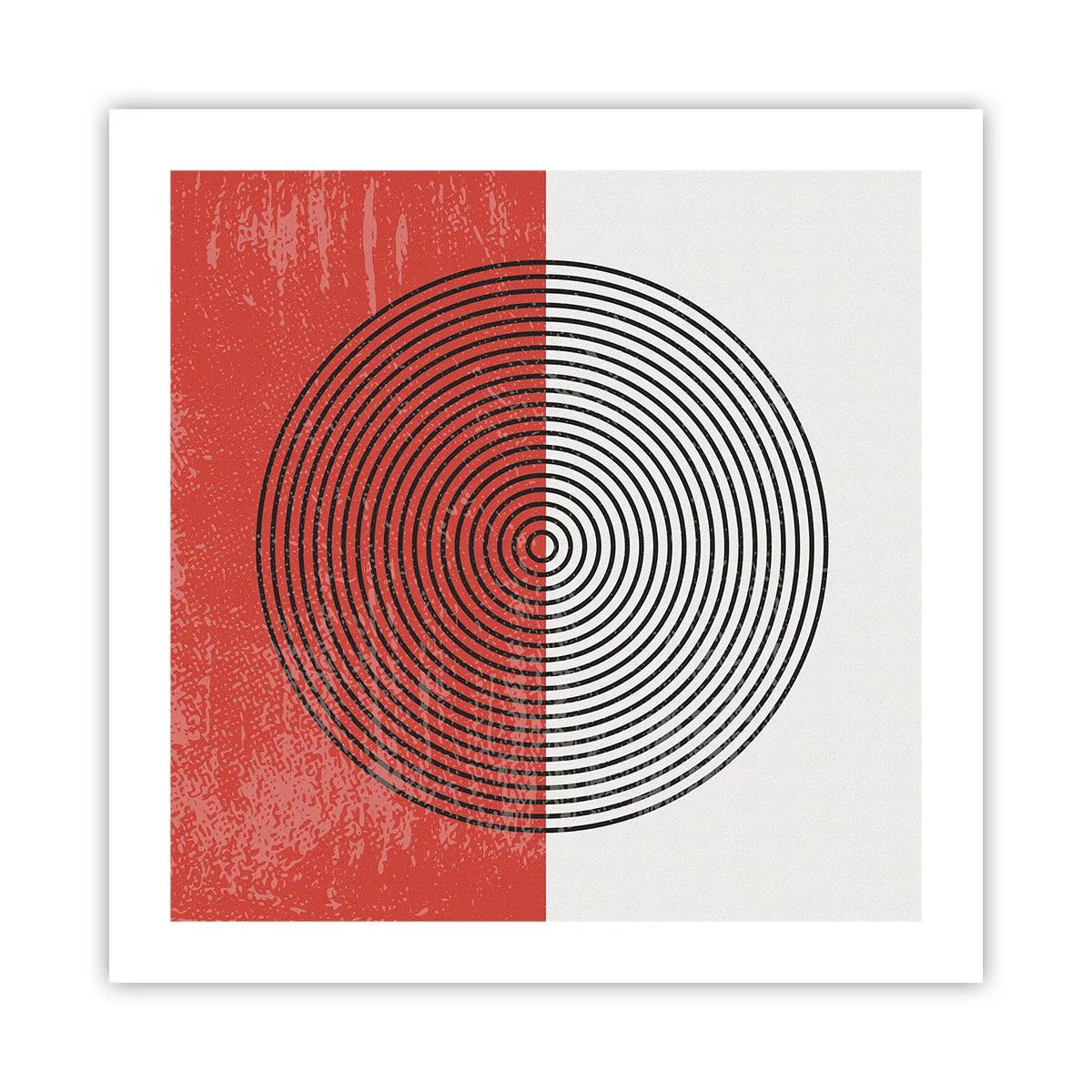 Poster - Op de kop geslagen - 50x50 cm