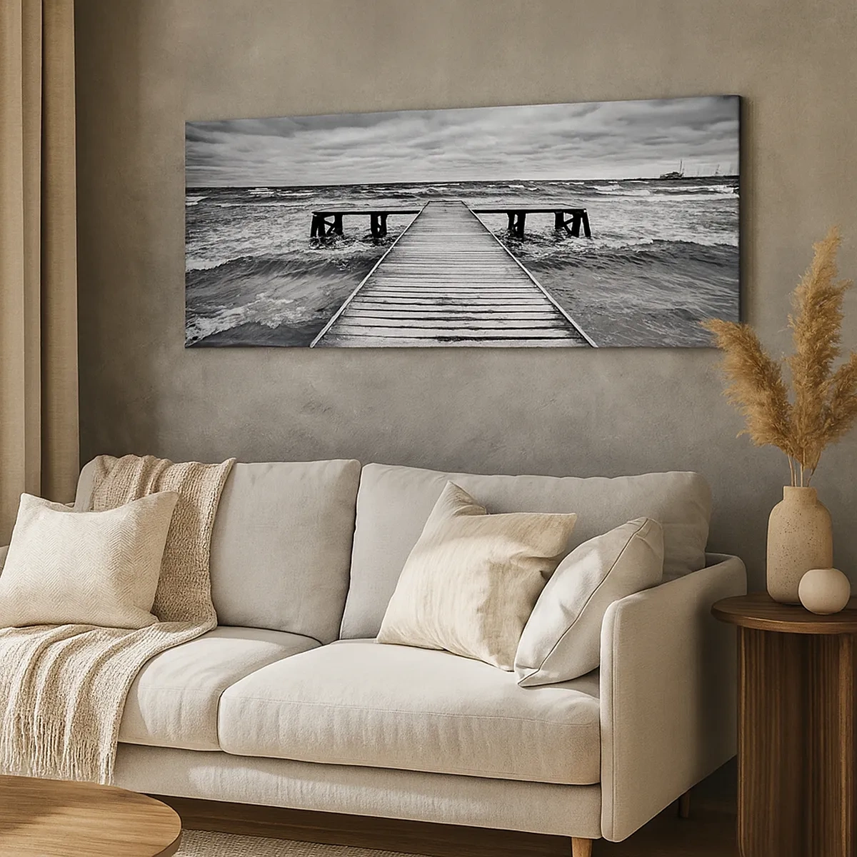 Schilderen op canvas - Ik wacht tot de wind wegjaagt... - 30x30 cm